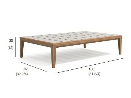 ТИК прямоугольный низкий садовый столик RODA Teka ARCH-00140944 - Вид №6