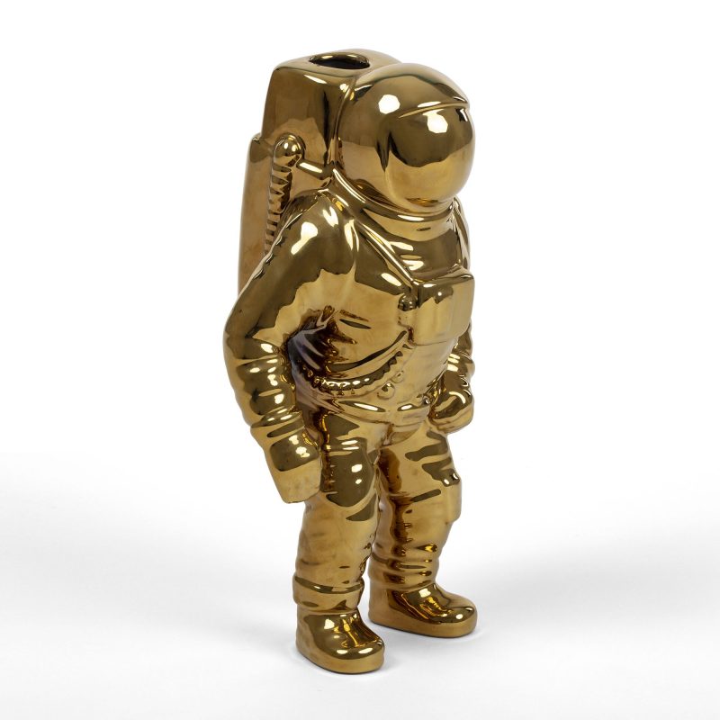 Ваза фарфоровая 28х12см золотая Cosmic Diner Starman Gold SELETTI ДИЗАЙНЕРСКИЕ 00-3883257 Золото  - Вид №7