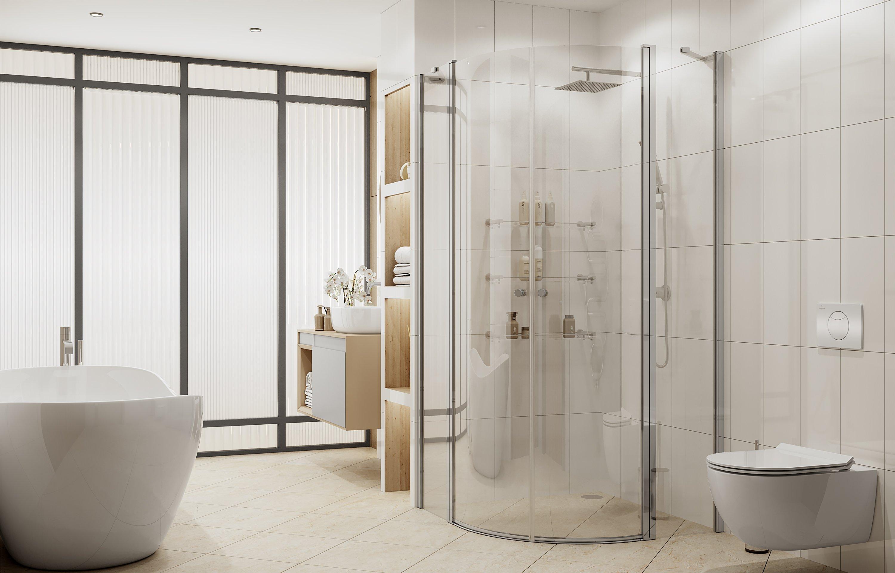 Душевое ограждение Ambassador Nord 13011101 (900x900x2000), 1 место - Вид №1