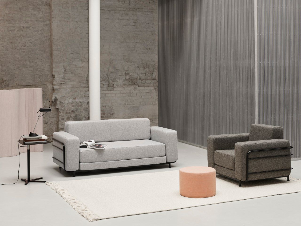 Двуспальный диван-кровать из ткани SOFTLINE Silver ARCH-00021142 - Вид №1