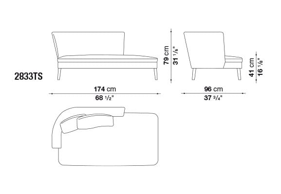 Мягкая спальная кровать Maxalto ARCH-00093558 - Вид №2