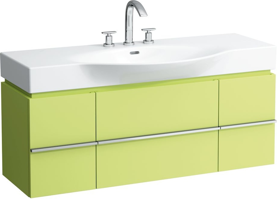 H4013020754751 Шкафчик под раковину, для раковин 811704, 812704, 2 выдвижных ящика с 2 дверцами, 2 стеклянные полки LAUFEN PRO - Вид №9