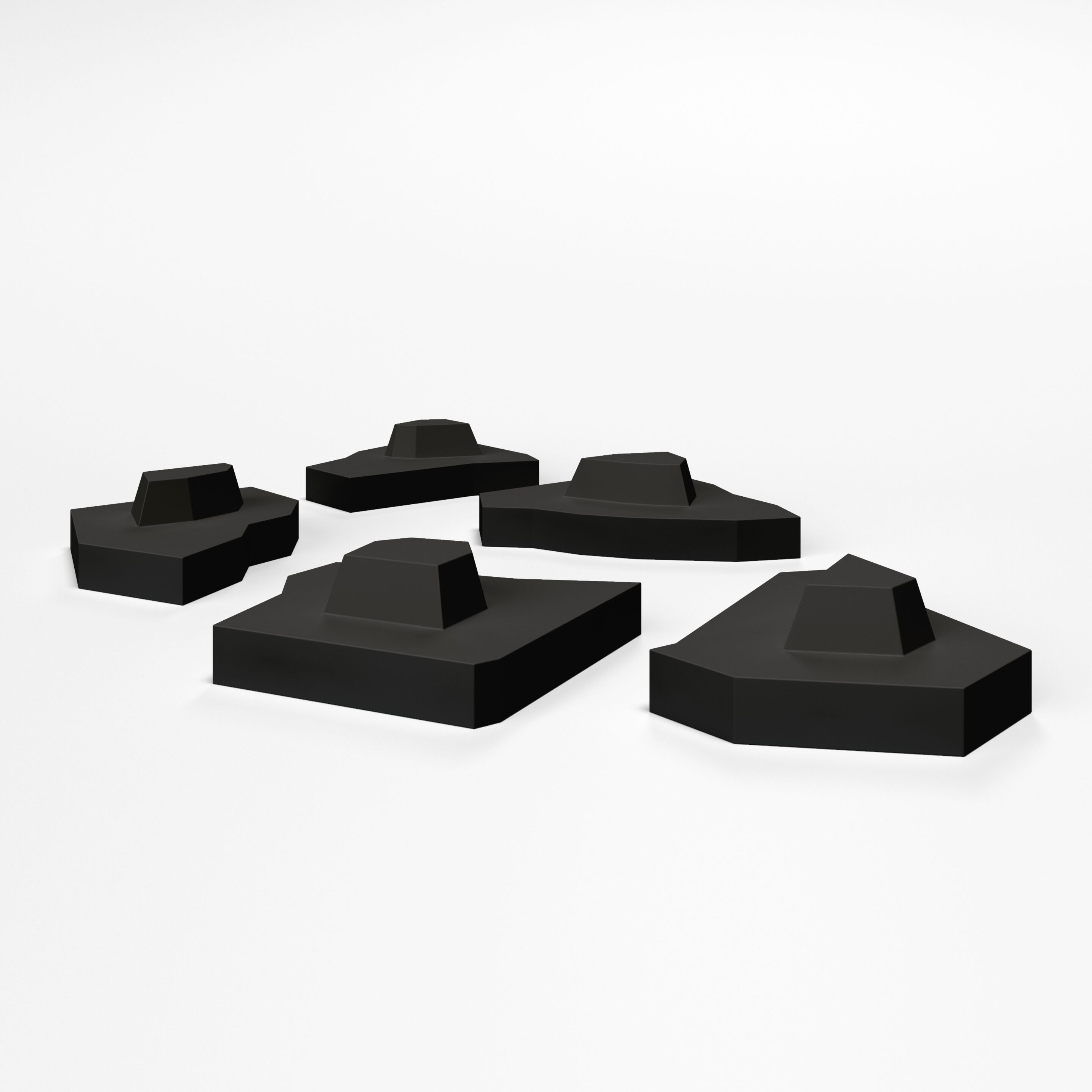 Двусторонний диван с покрытием из пенопласта SIXINCH осколок ARCH-00033591 - Вид №3