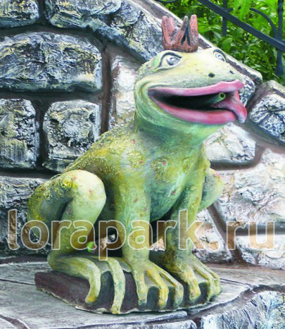 2744 ЛЯГУШКА с короной, скульптура из бетона LAB.Space  - Вид №1