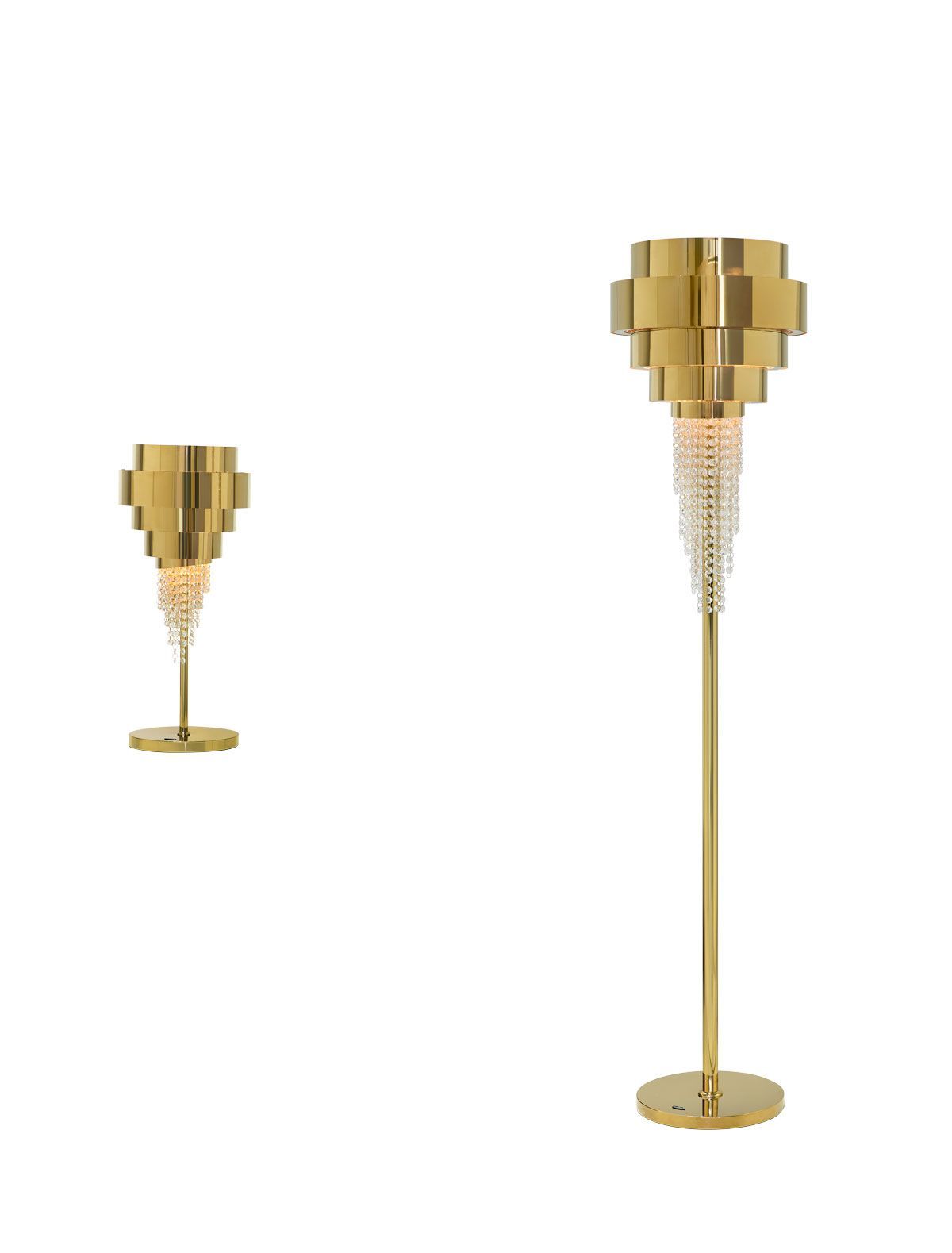 Настольная лампа из нержавеющей стали с кристаллами K-Lighting Baco ARCH-00019270