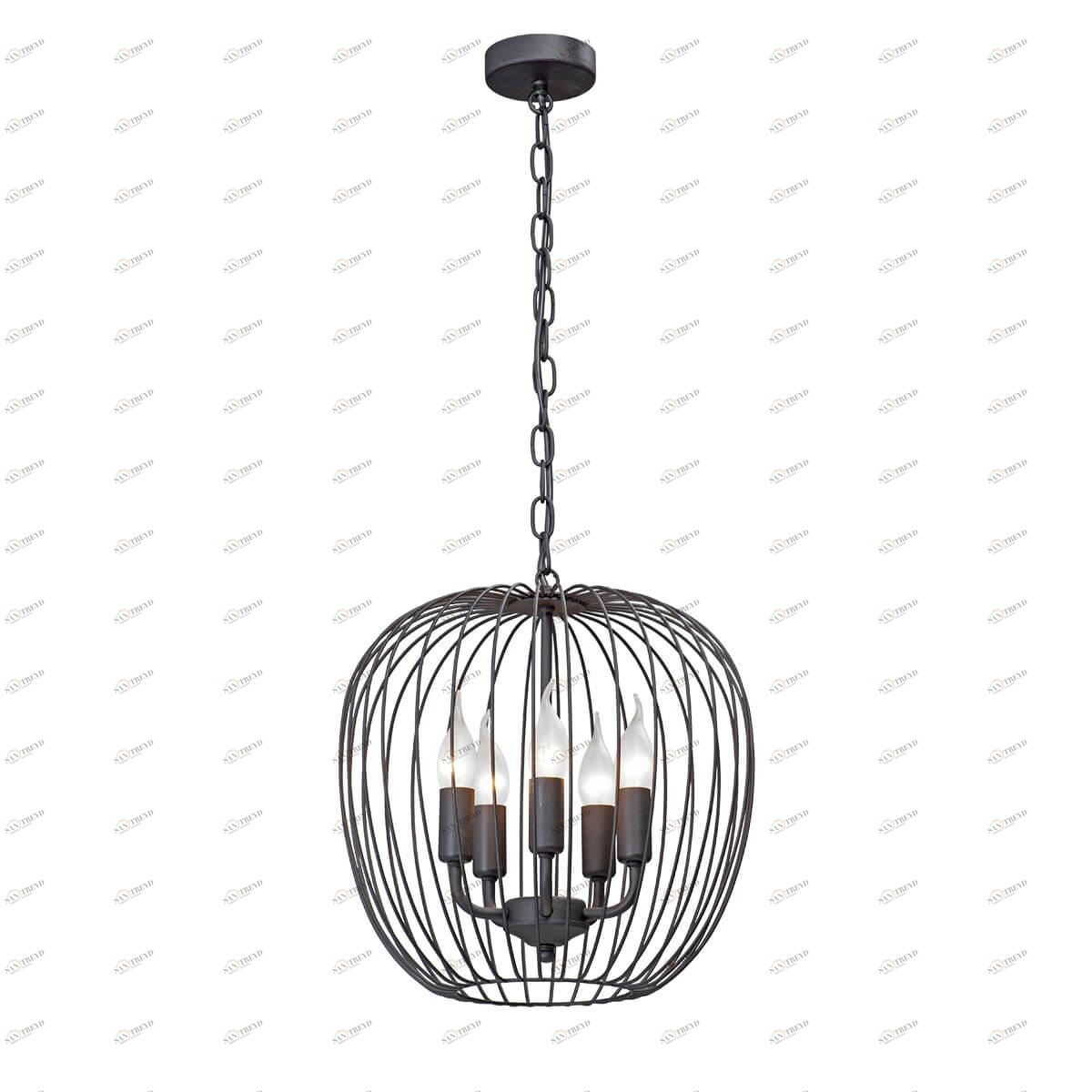 Подвесная люстра Vitaluce V4573-1/5 VITALUCE ДИЗАЙНЕРСКИЕ 328672 Черный 