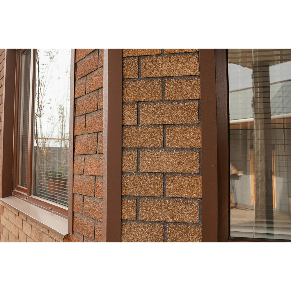 Фасадная плитка ТЕХНОНИКОЛЬ HAUBERK песчаный кирпич для облицовки 18734694 STLM-0012271 - Вид №12