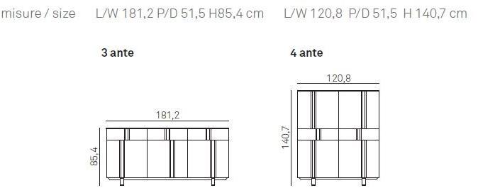 Gruppo Tomasella Комод с распашными дверцами Athena sun-id-1501321 - Вид №1