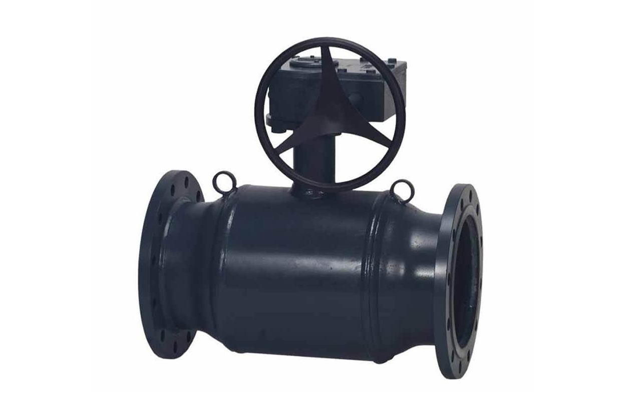 Danfoss JiP Premium FF фланцевый (фланцы на PN = 16 бар) с ручным редукторным приводом JIP Premium FF Кран шар Ду400 Ру16 ред 065N0276G 