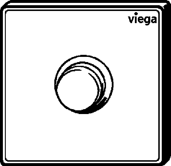 Viega Панель смыва Prevista для писсуара 8631.2 (774608) 774 608 - Вид №2