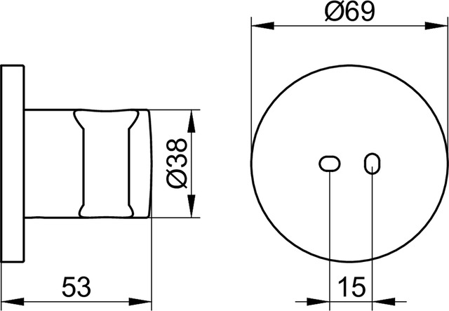 51591050000 Настенный держатель душевой лейки KEUCO Edition 400 - Вид №2