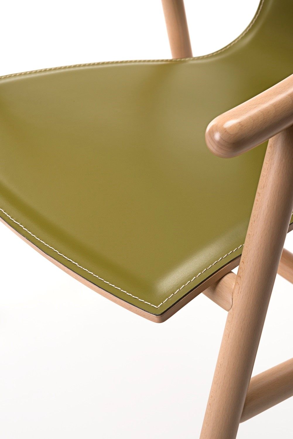 Кожаный стул с подлокотниками Wiener GTV Design Magistretti ARCH-00131831 - Вид №1