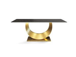 Прямоугольный стол из спеченного камня