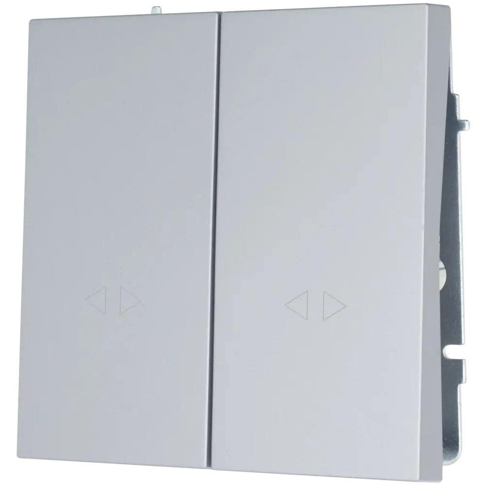 Выключатель встраиваемый Lezard Zima 2 клавиши цвет серый матовый STLM-2033602 - Вид №1