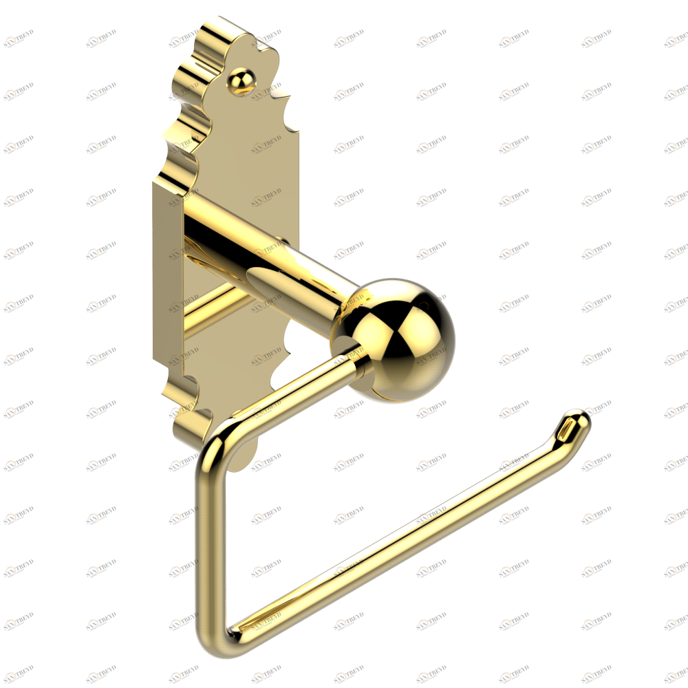 G28-538A Бумагодержатель настенный без крышки Thg-paris 1900 с рукоятками Покрытие PVD золотистый цвет G28-538A CAT.F