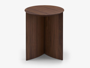 Круглый журнальный столик из грецкого ореха