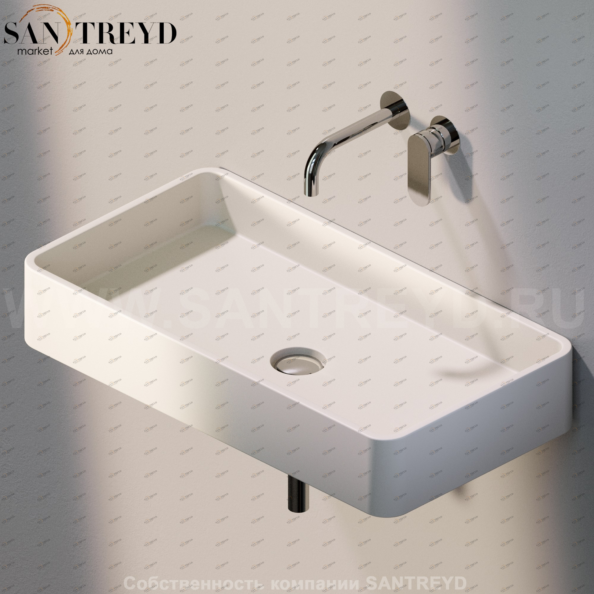 MWL759003 Подвесная раковина настенная прямоугольная Ceramica Flaminia Miniwash бежевая