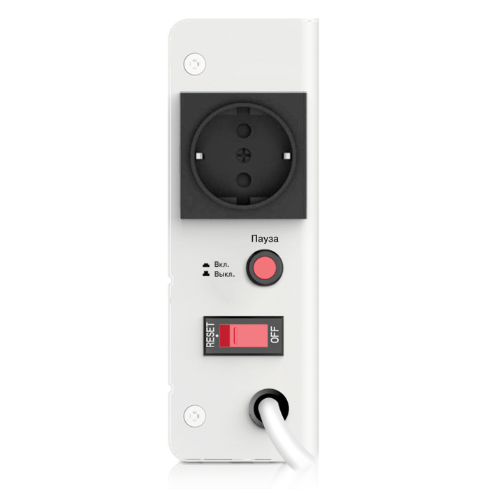 SV-012809 Stabilizer slim-500 lcd, relay, 400w, 500va, 140-260v, the function "pause", single outlet, 2.35 kg Sven Santreyd  - Вид №1
