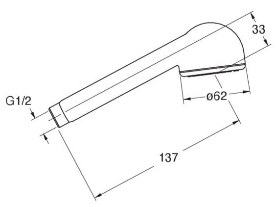 Ручной душ ABS с системой защиты от накипи CRISTINA Rubinetterie дополнения для душа / ванны / умывальника-Shower &amp ARCH-00042814 - Вид №2