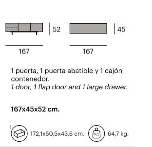 Низкий дубовый ТВ-шкаф Pilma Зена ARCH-00083245 - Вид №3