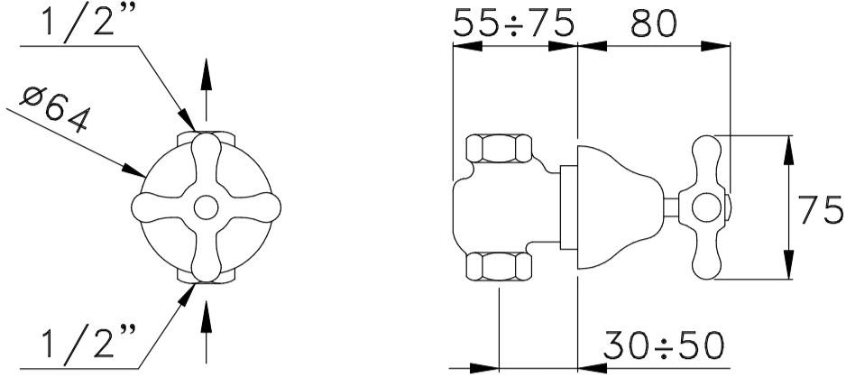 RUBINETTERIE STELLA Кран для раковины Roma sun-id-1489937 - Вид №1