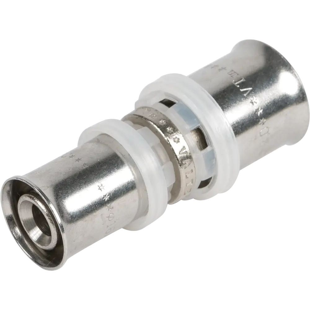 Муфта переходная Valtec 20x16 мм никелированная латунь VTM.203.N.002016 STLM-2008855