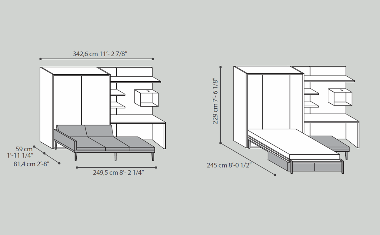 Композиция из модулей  TUMIDEI 250  - Вид №3