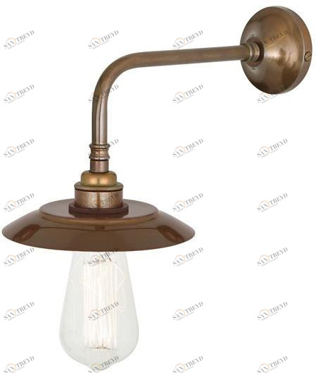 Mullan Lighting Бра с прямым светом ручной работы из латуни Reznor Mlwl361 