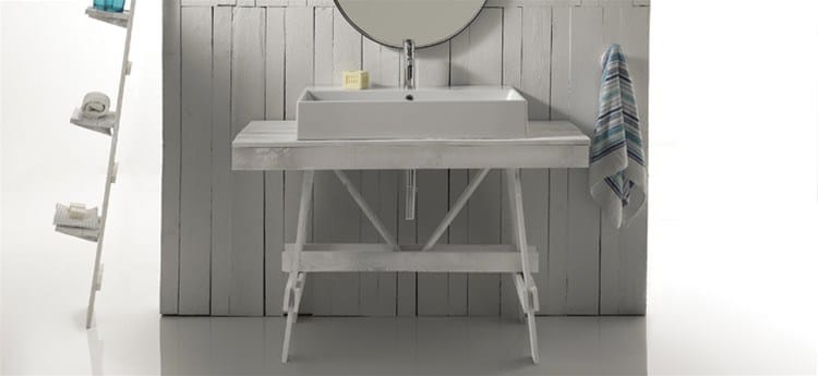 Консоль для умывальника из лиственницы Galassia плюс дизайн ARCH-00044238 - Вид №1