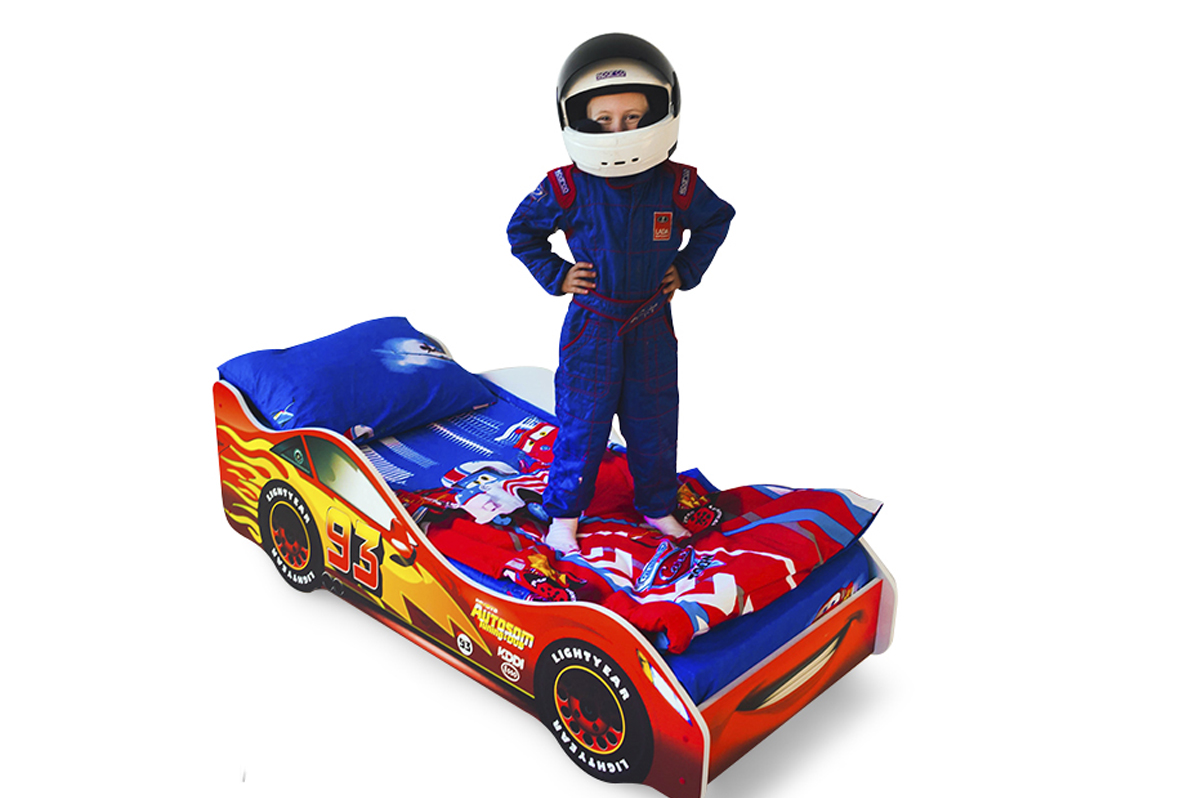 Детская кровать-машина "Тачка" красная БЕЛЬМАРКО  326750 Красный Santreyd  - Вид №1