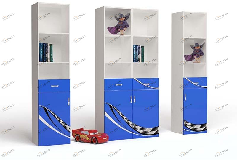 Стеллаж узкий ABC-KING левый синий 4631147956408