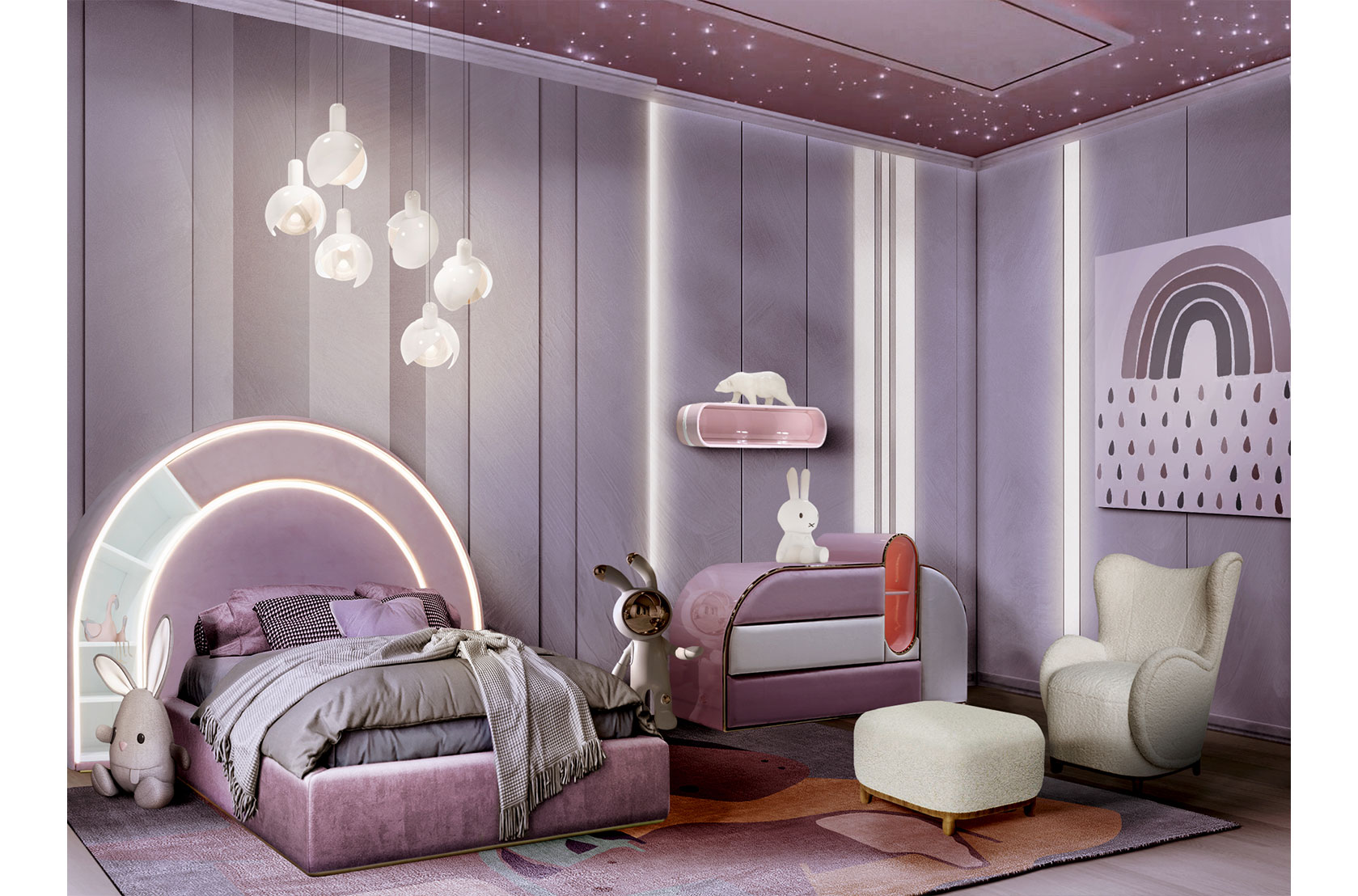 CIST641 Полки в детскую Облако Маленькое Circu  - Вид №9