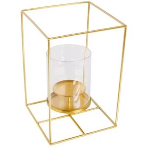 Подсвечник Cube металл 30 см цвет золотой 89344930 STLM-2040980