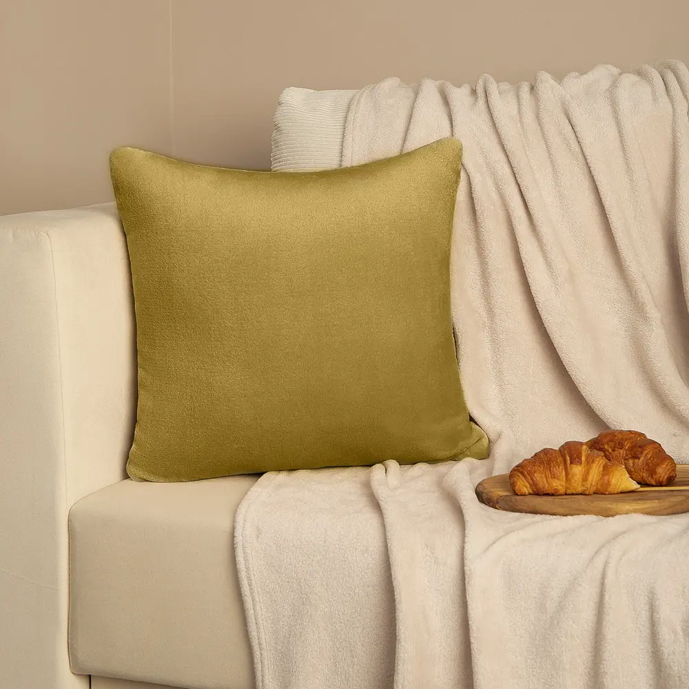 Подушка KREAFORTA Flandria 45x45 см цвет горчица STLM-2084046 - Вид №3
