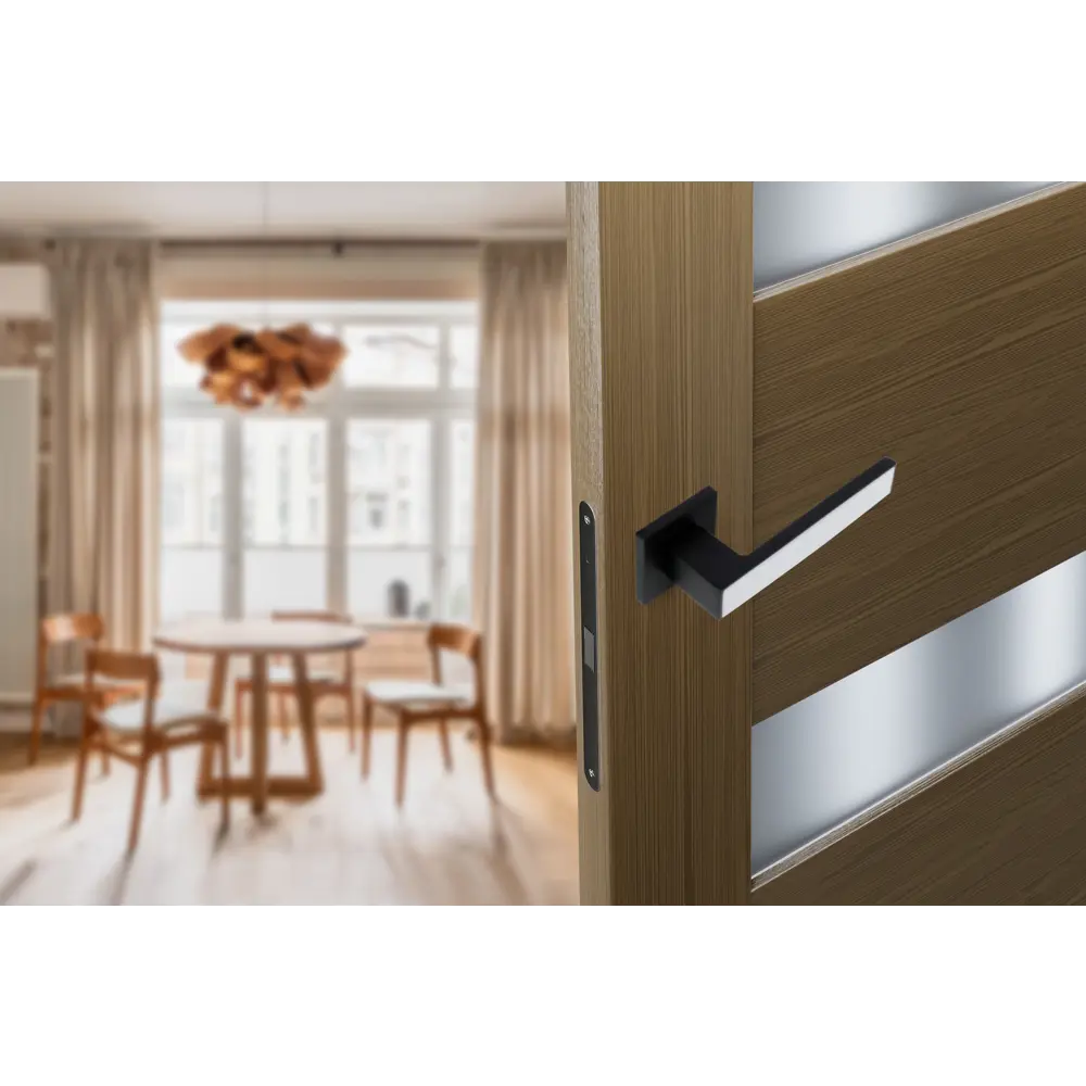 EDSON Дверные ручки EDS-124H-Q2 черные на розетке 85170399 STLM-0059395 - Вид №9