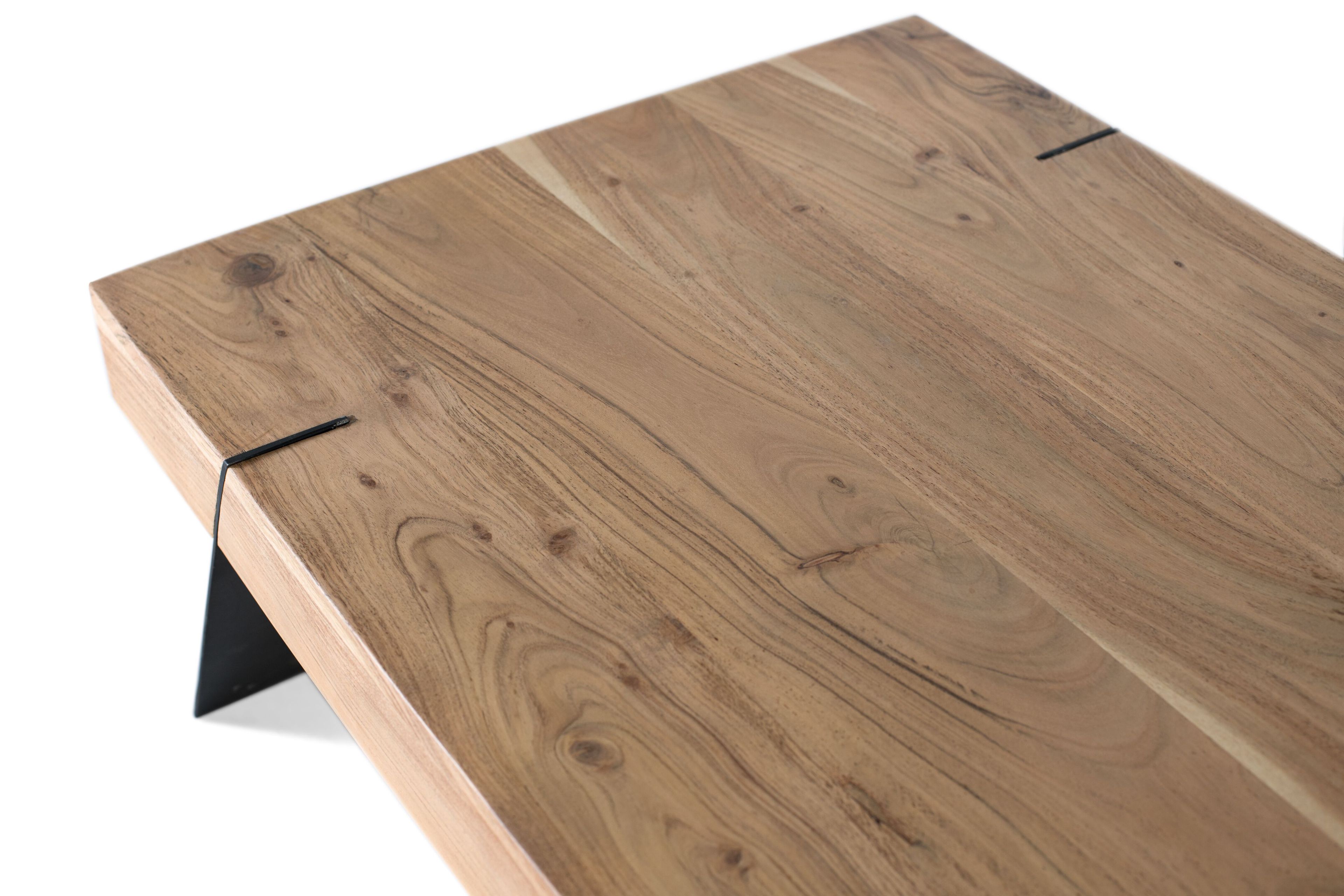 Низкий прямоугольный журнальный столик из акации Giner y Colomer 1647 ARCH-00045519 - Вид №2