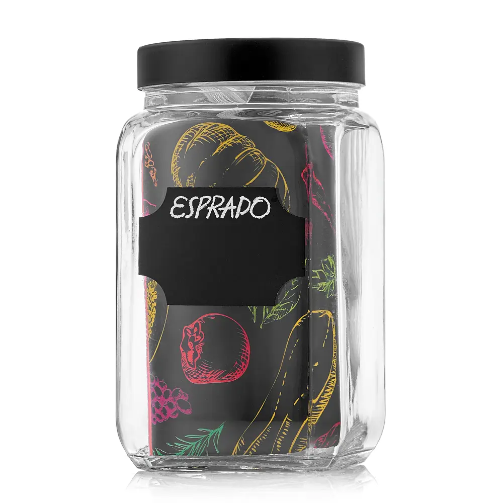 ESPRADO Стеклянная банка для сыпучих продуктов 1200 мл 85683679 STLM-0065224 - Вид №2