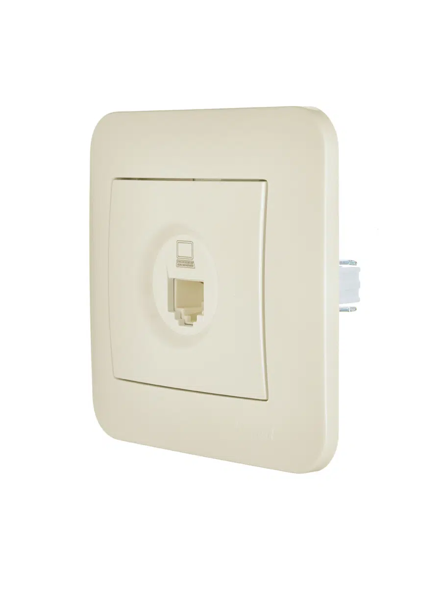 ASTI Розетка компьютерная крем LEZARD 7081-0303-139