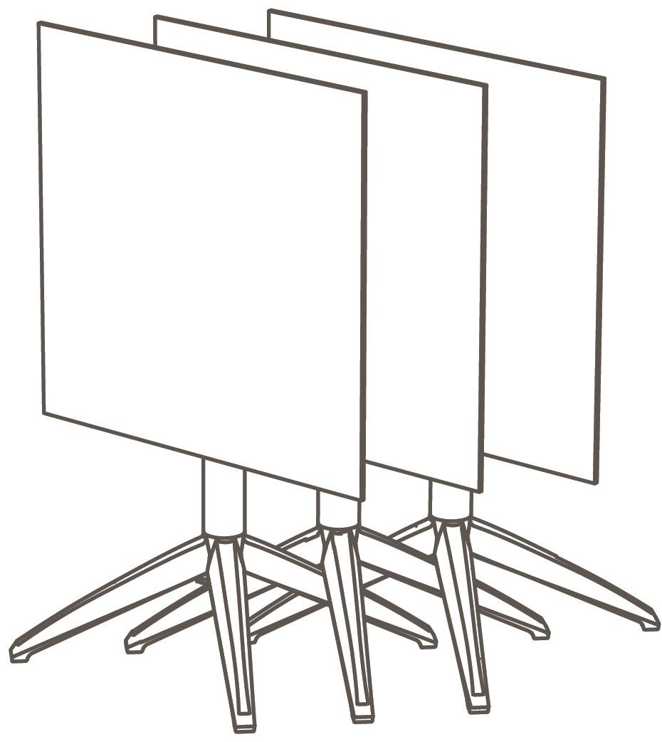 Ezpeleta Складной садовый стол из полипропилена и hpl Quatro Mhk-quac - Вид №6