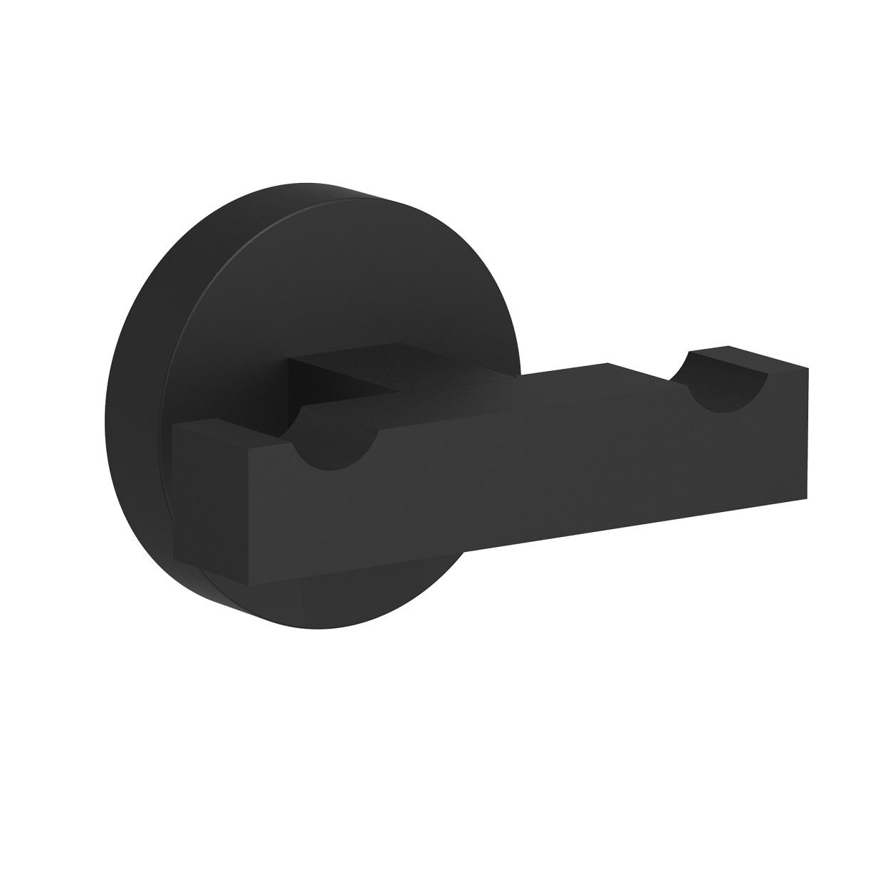 140112006s Вешалка Rita двойная матовая черная Eca 