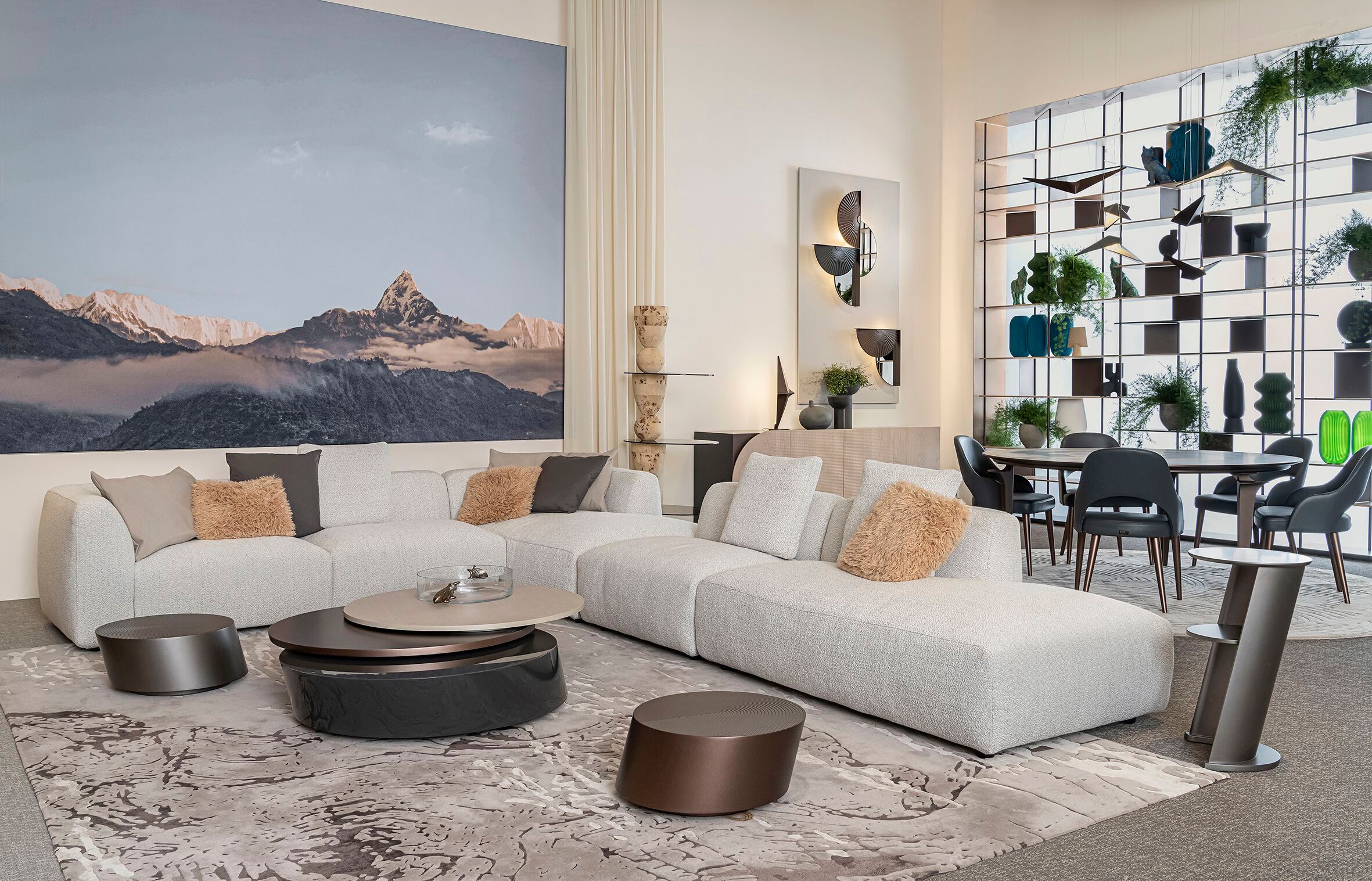 Модульный угловой диван из ткани Bizzotto Italia Aequilibrium ARCH-00055570 - Вид №1