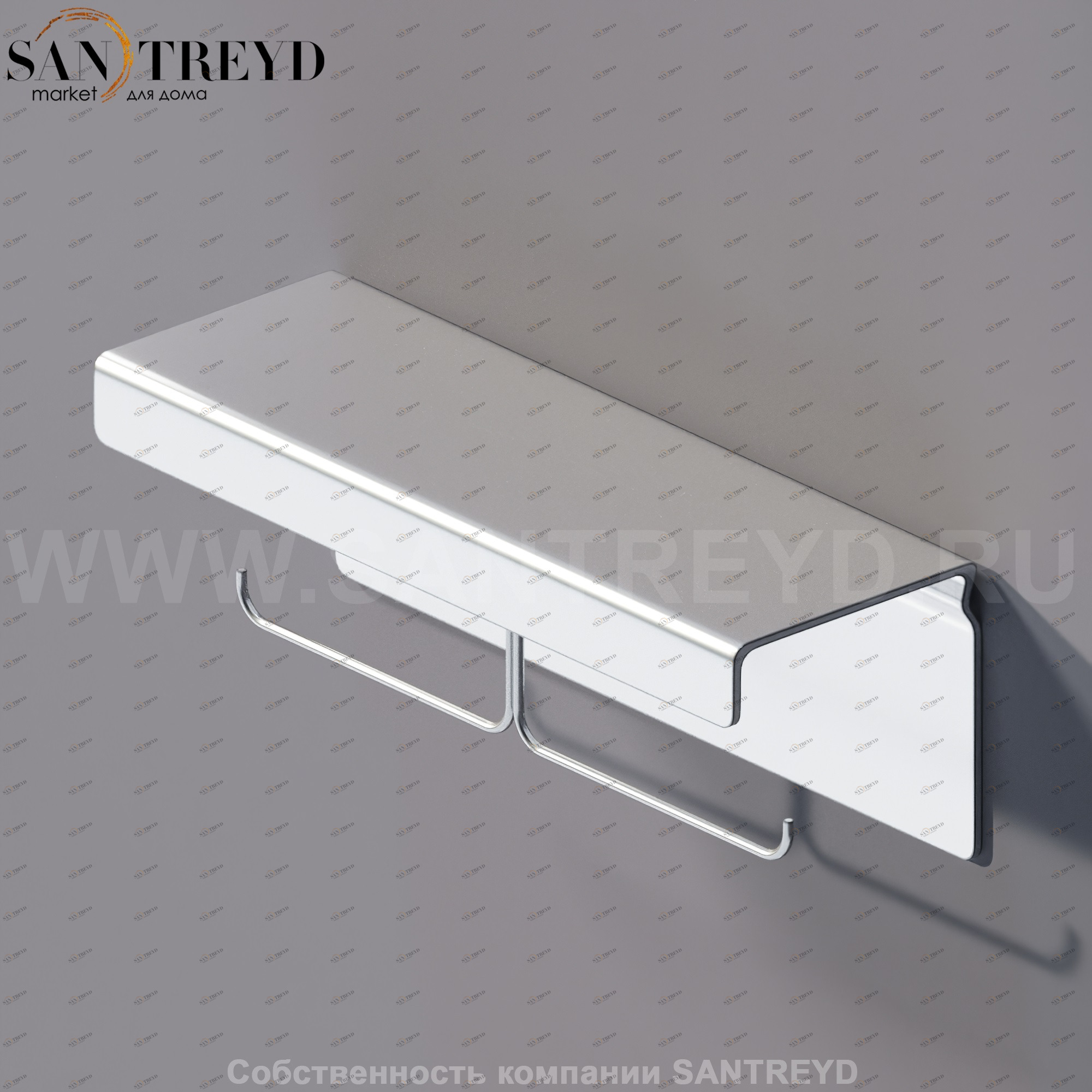 Agape MACH Держатель для туалетной бумаги 26 см хромированный сатин AMAC0660SP