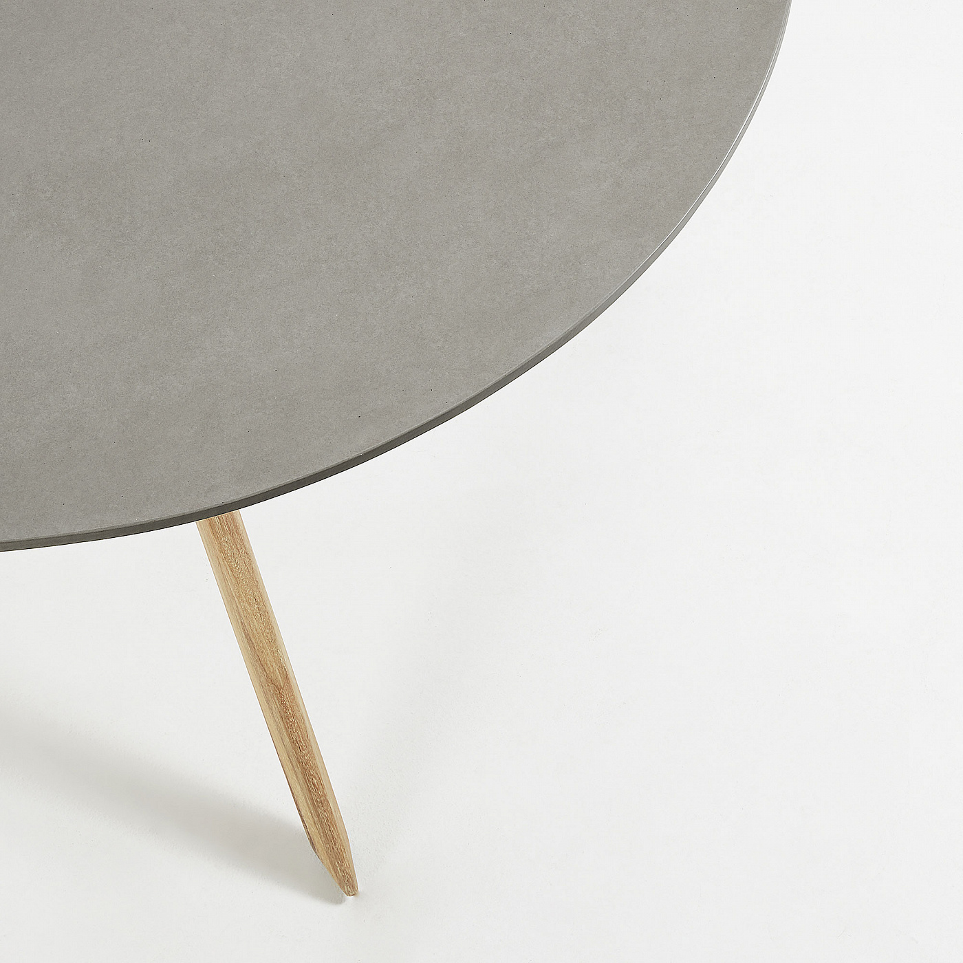 055404 Стол Glow Ø120 эвкалипт полицемент La Forma Juliette - Вид №3