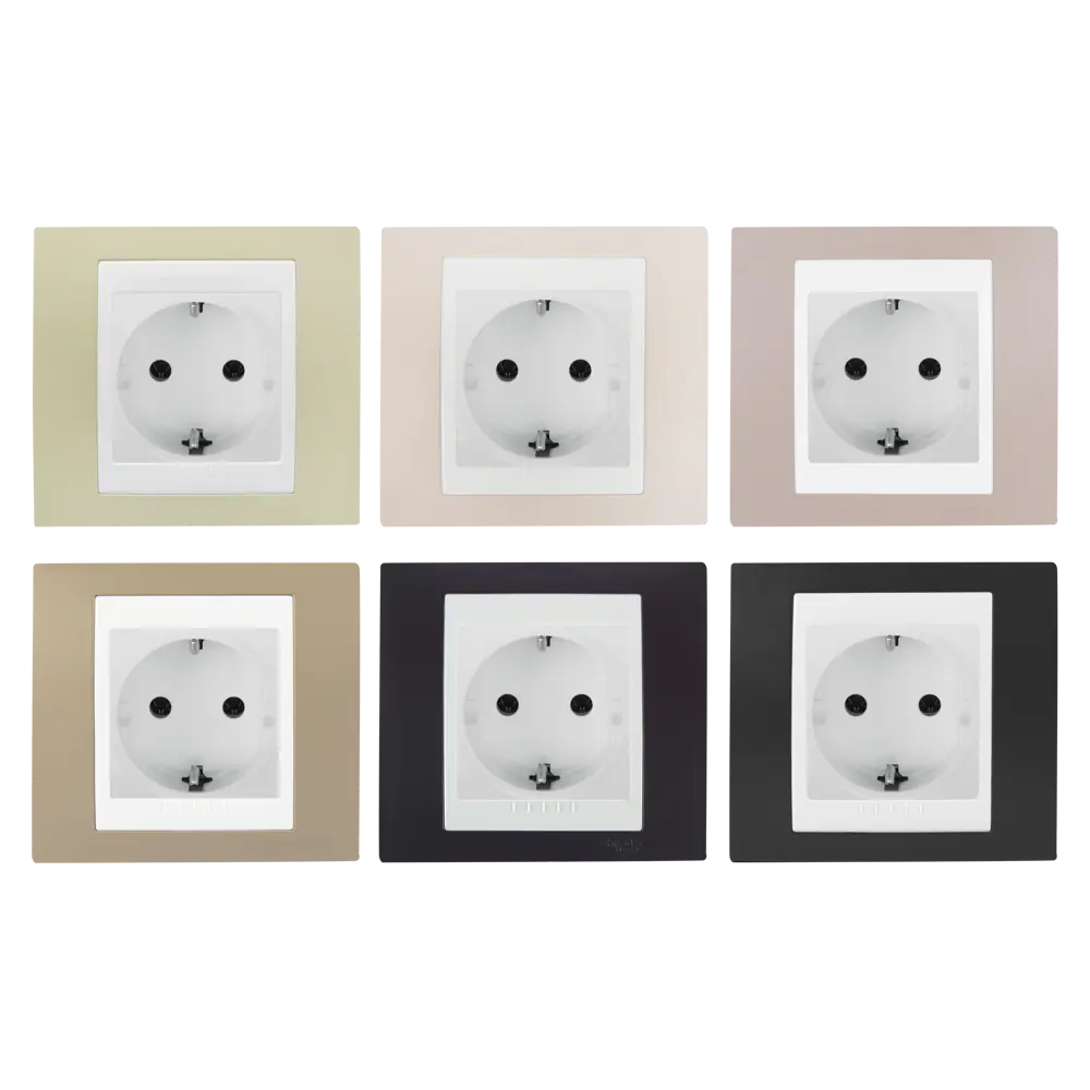 Розетка встраиваемая Systeme Electric Unica с заземлением, цвет белый STLM-2116710 - Вид №1