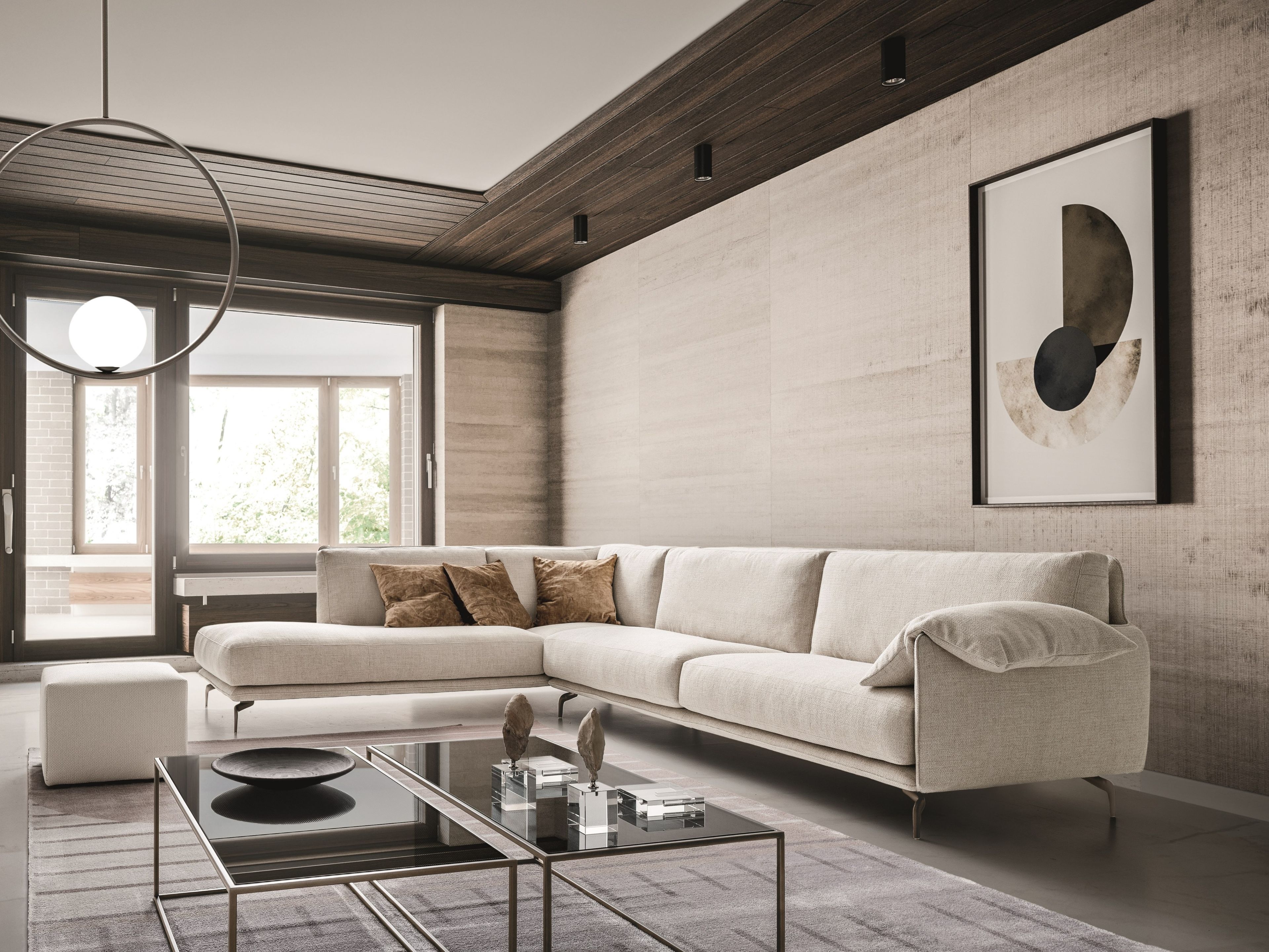 Угловой диван из ткани Ditre Italia KRISBY ARCH-00029515