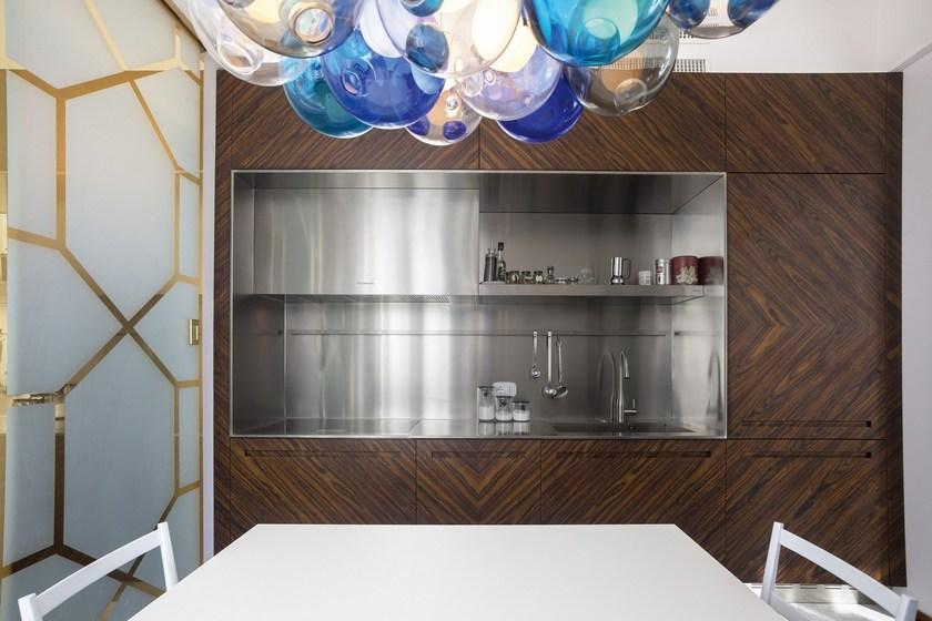 TM Italia Cucine Кухня из стали и дерева D90 sun-id-1465284 - Вид №1