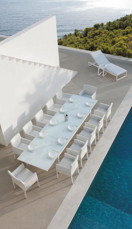 MNST1168 Обеденный стол pca white f8 360см x 100см Manutti Luna - Вид №3