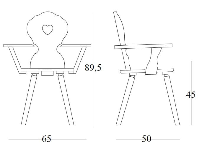 Деревянный стул с подлокотниками SIPA Монако ARCH-00138323 - Вид №7