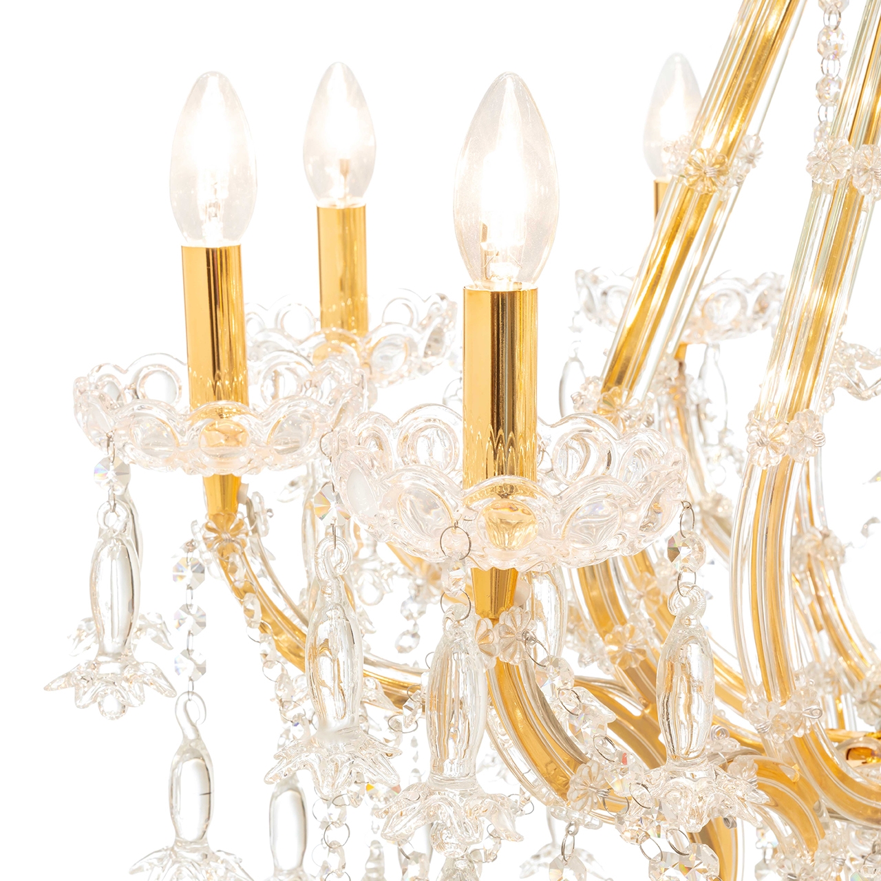 500181-D2 ABHIKA ЛАМПА ПЛАМЯ 10 H113 D100 CLEAR/GOLD  - Вид №4