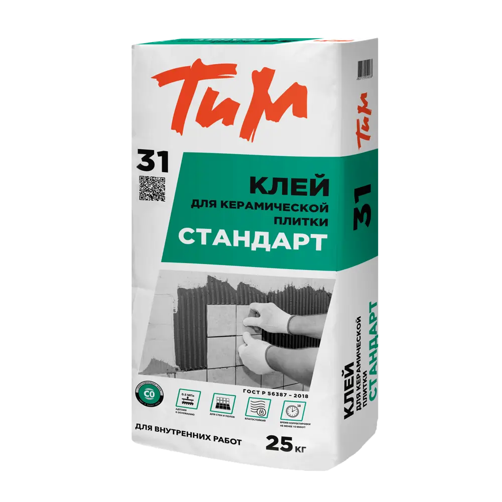 Клей для плитки ТиМ №31 Стандарт 25 кг STLM-2034300
